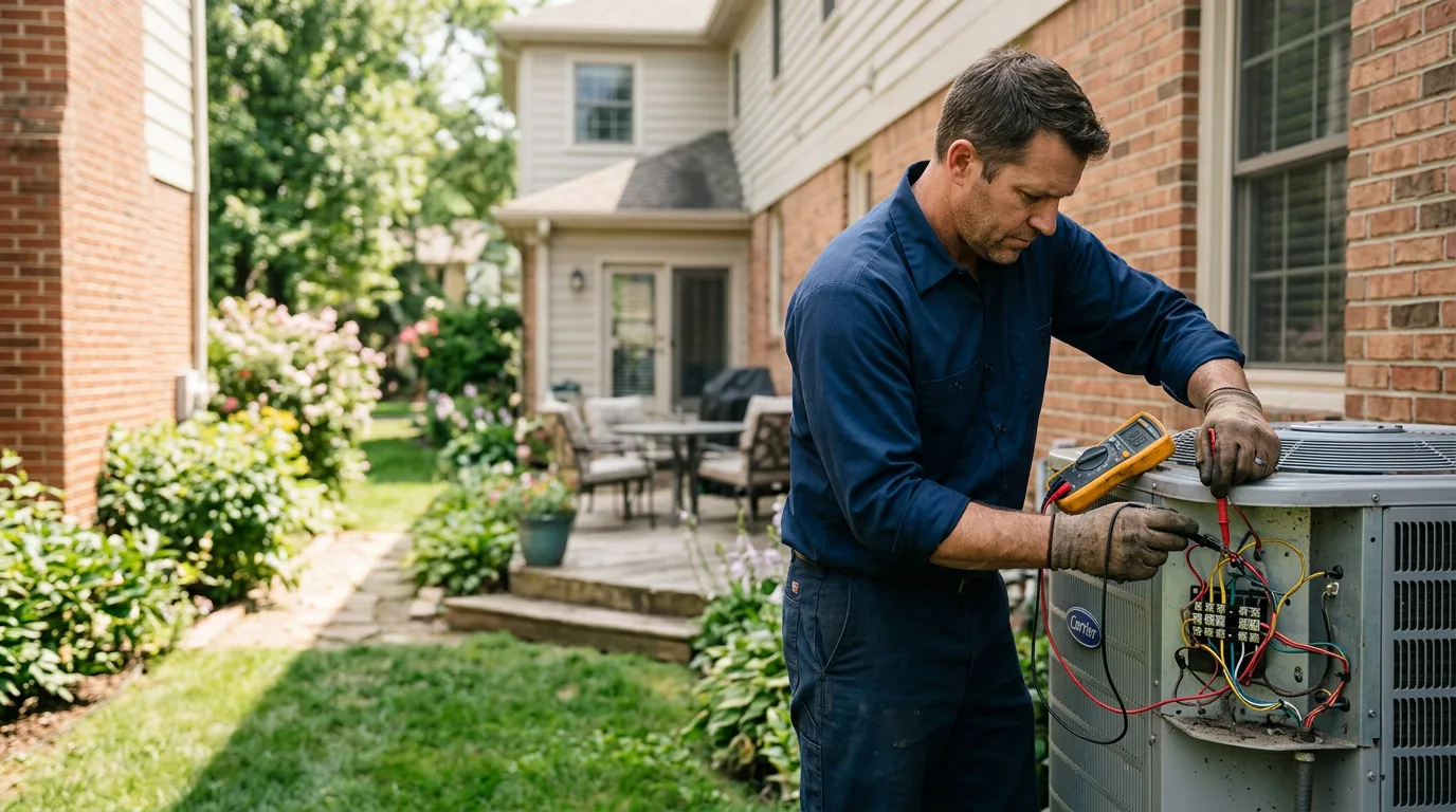 HVAC technician working near Pittsfield, MA